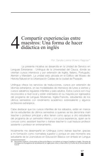 4Compartir experiencias entre maestros: Una forma de ... - ieRed