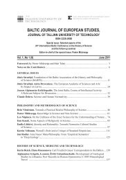 Journal title and the articles (pdf) - The Institute for European Studies