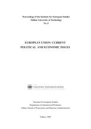 Journal title and the articles (pdf) - The Institute for European Studies