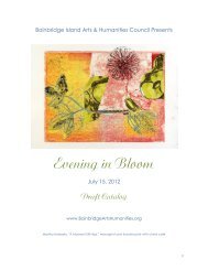 2012 Evening in Bloom Auction Catalog - Bainbridge Island Arts ...