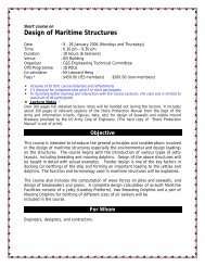 Design of Maritime Structures - Institution of Engineers Singapore