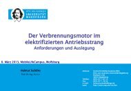 Der Verbrennungsmotor im elektrifizierten Antriebsstrang