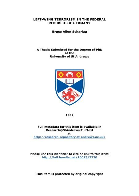 Bruce Allen Scharlau PhD thesis - Research@StAndrews:FullText