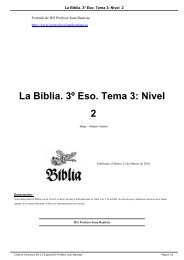 La Biblia. 3Âº Eso. Tema 3: Nivel 2 - IES Profesor Juan Bautista