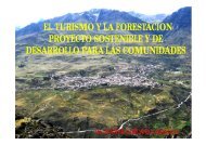 EL TURISMO Y LA FORESTACION PROYECTO SOSTENIBLE Y DE DESARROLLO ...