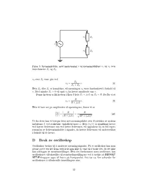 TFE4120 Elektromagnetisme Laboppgave 1