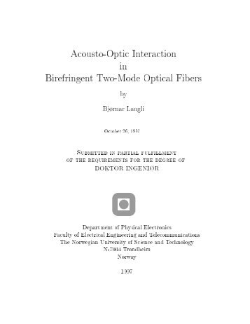 Acousto-Optic Interaction in Birefringent Two-Mode Optical Fibers