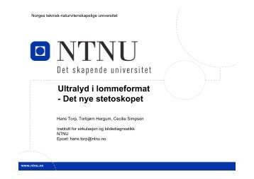 Ultralyd i lommeformat - Institutt for elektronikk og ...