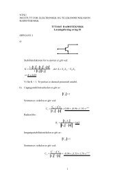 Løsningsforslag øving 10 - Institutt for elektronikk og ...