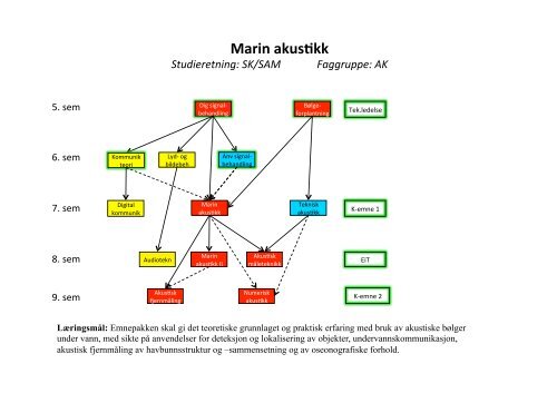 Emnepakkeforslag for studenter som går i 3. årskurs MTEL i 2011/12