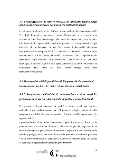 Raccomandazione 9 - Prevenzione eventi avversi da ...