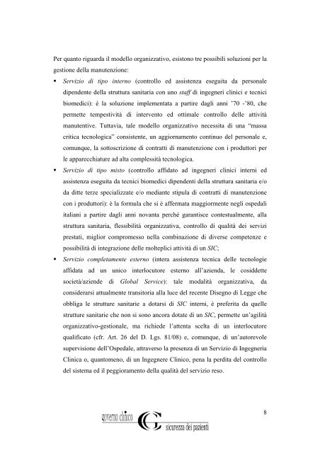 Raccomandazione 9 - Prevenzione eventi avversi da ...