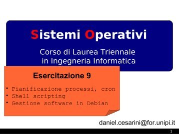 Semafori, segnali, pipe, fifo - Dipartimento di Ingegneria dell ...