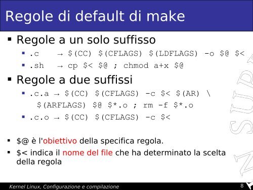 Linux Kernel, configuration, compiling - Dipartimento di Ingegneria ...