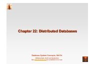 Chapter 22: Distributed Databases