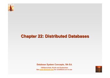 Chapter 22: Distributed Databases