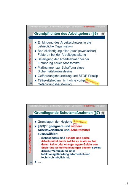 Verbesserter Infektionsschutz durch die Neufassung der Bi t ff d ...