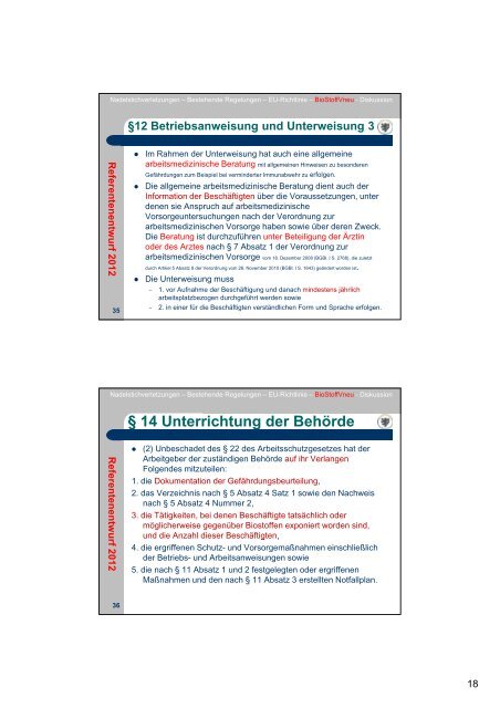 Verbesserter Infektionsschutz durch die Neufassung der Bi t ff d ...