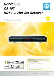 HOME LINE OR 187 HDTV-CI Plus Sat-Receiver - Wisi