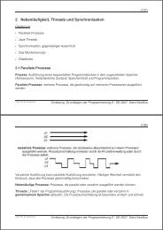 2 NebenlÃ¤ufigkeit, Threads und Synchronisation