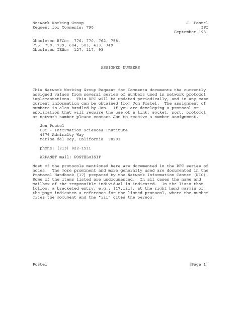 Request for comments