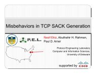 Misbehaviors in TCP SACK Generation