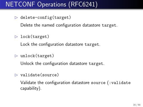 Network Configuration Management with NETCONF and YANG - IETF