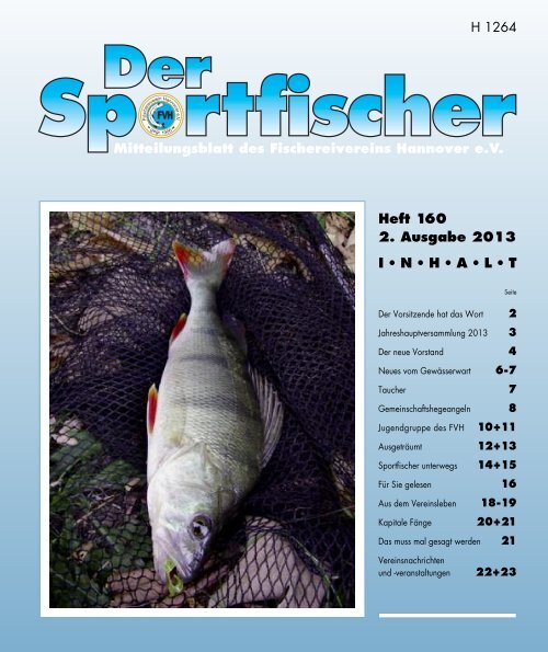 Mitteilungsblatt des Fischereivereins Hannover e.V. H 1264 Heft 160 ...