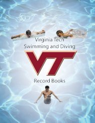 Swimming & Diving Record Book (PDF) - HokieSports