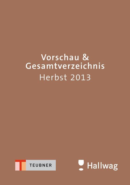 Vorschau & Gesamtverzeichnis Herbst 2013 - GrÃ¤fe und Unzer