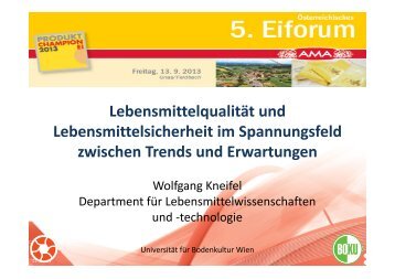 Univ.-Prof. DI Dr. Wolfgang Kneifel - AMA-Marketing