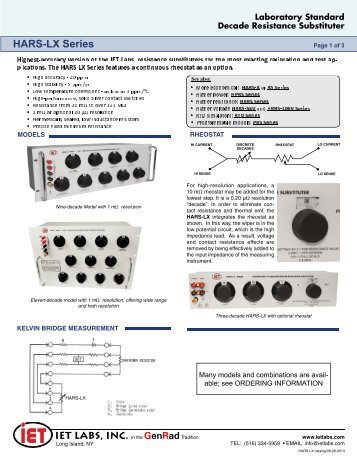 HARS-LX Series - IET Labs, Inc.