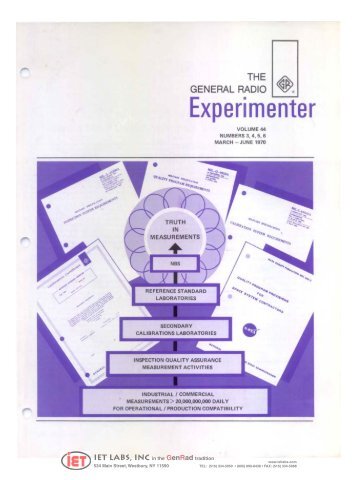 GenRad Experimenter March-June 1970 - IET Labs, Inc.