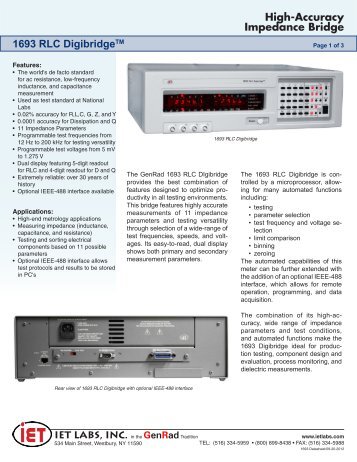 1693 RLC Digibridge - IET Labs, Inc.