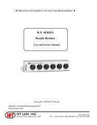 PPM-RX Series Manual - IET Labs, Inc.