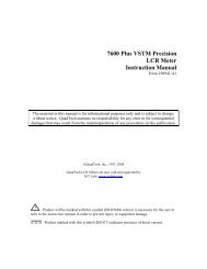 7600 Plus VSTM Precision LCR Meter Instruction ... - IET Labs, Inc.