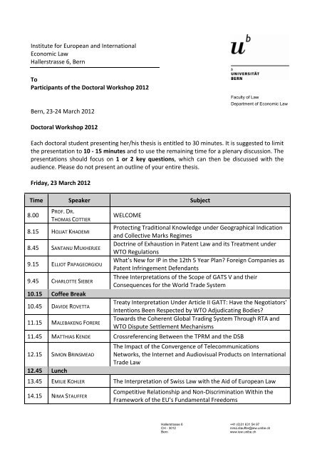 PhD Workshop 2012 Program (pdf, 114KB)