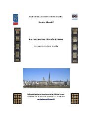 La reconstruction de Rouen