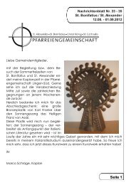 Ausgabe 2012 33 - Pfarreiengemeinschaft Lingen-Süd