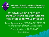 W-COATING OF CFC TILES DEVELOPMENT IN SUPPORT OF ... - IFA