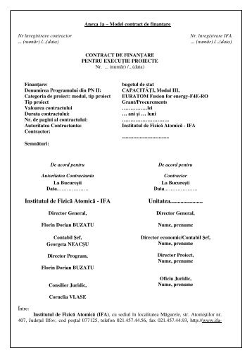 Model contract F4E-RO 2012 (pdf) - IFA