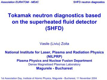 Association EURATOM - MEdC - IFA