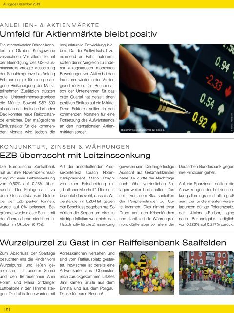 Ausgabe Dezember 2013 - Raiffeisenbank Saalfelden