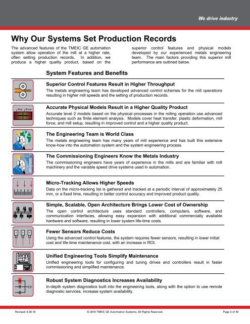 Solutions for the Global Metals Industry / PDF 17292kb - GE Energy