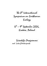 9 September 2006, KrakÃ³w, Poland Scientific Programme