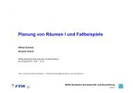 Planung von RÃ¤umen I und Fallbeispiele - IFAA Institut fÃ¼r Akustik ...