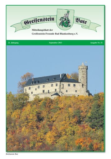 Ausgabe Nr. 32 / September 2013 - Greifenstein-Freunde Bad ...