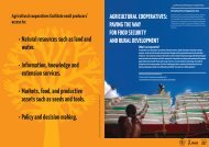 Agricultural Cooperatives: Paving the way for Food Security - IFAD