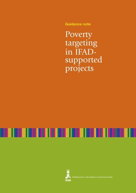 Poverty targeting in IFAD- supported projects