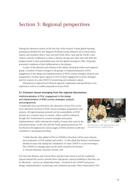 Report of the 2008 global meeting - IFAD